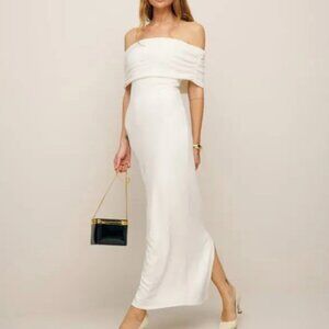 Reformation - Josefina Knit Dress - Size SMALL - Off the Shoulder